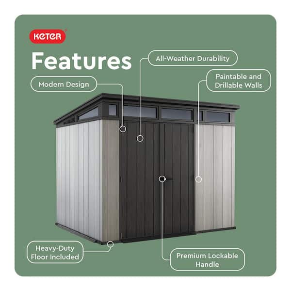 Reviews for Keter Artisan 9 ft. W x 7 ft. D Grey Large Modern