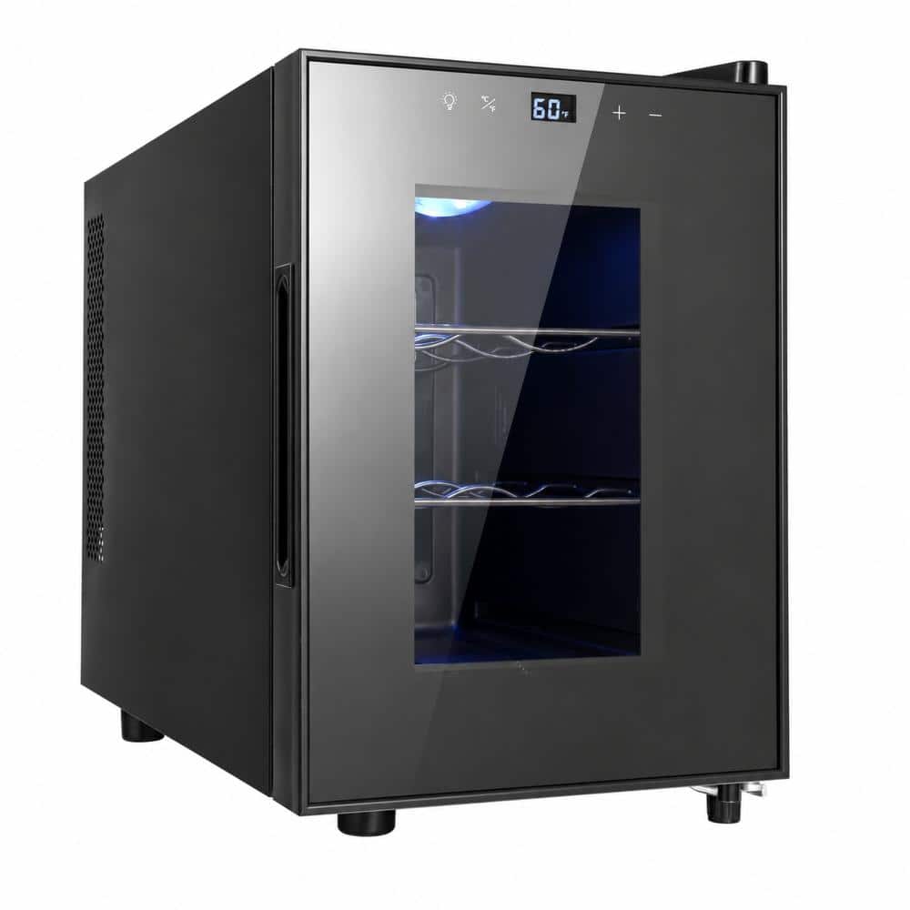 10.2 inch 6-bottle Mini Thermoelectric Wine Cooler Refrigerator with Digital Temperature Control price history on PriceWatchPro
