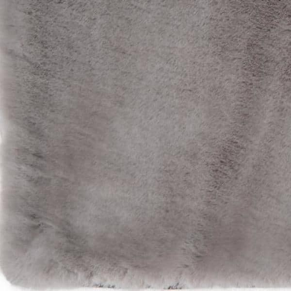 Piper Grey 7 ft. x 9 ft. Solid Polyester Area Rug