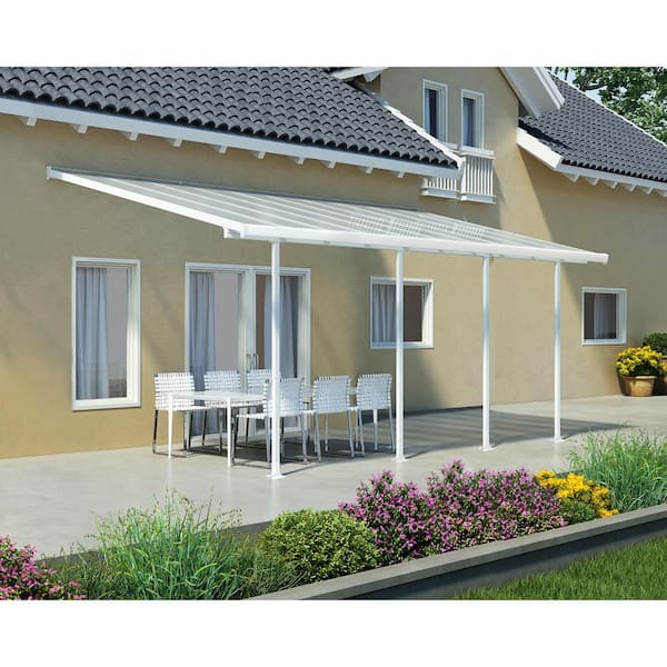CANOPIA by PALRAM Feria 10 ft. x 20 ft. White/White Aluminum Patio Cover