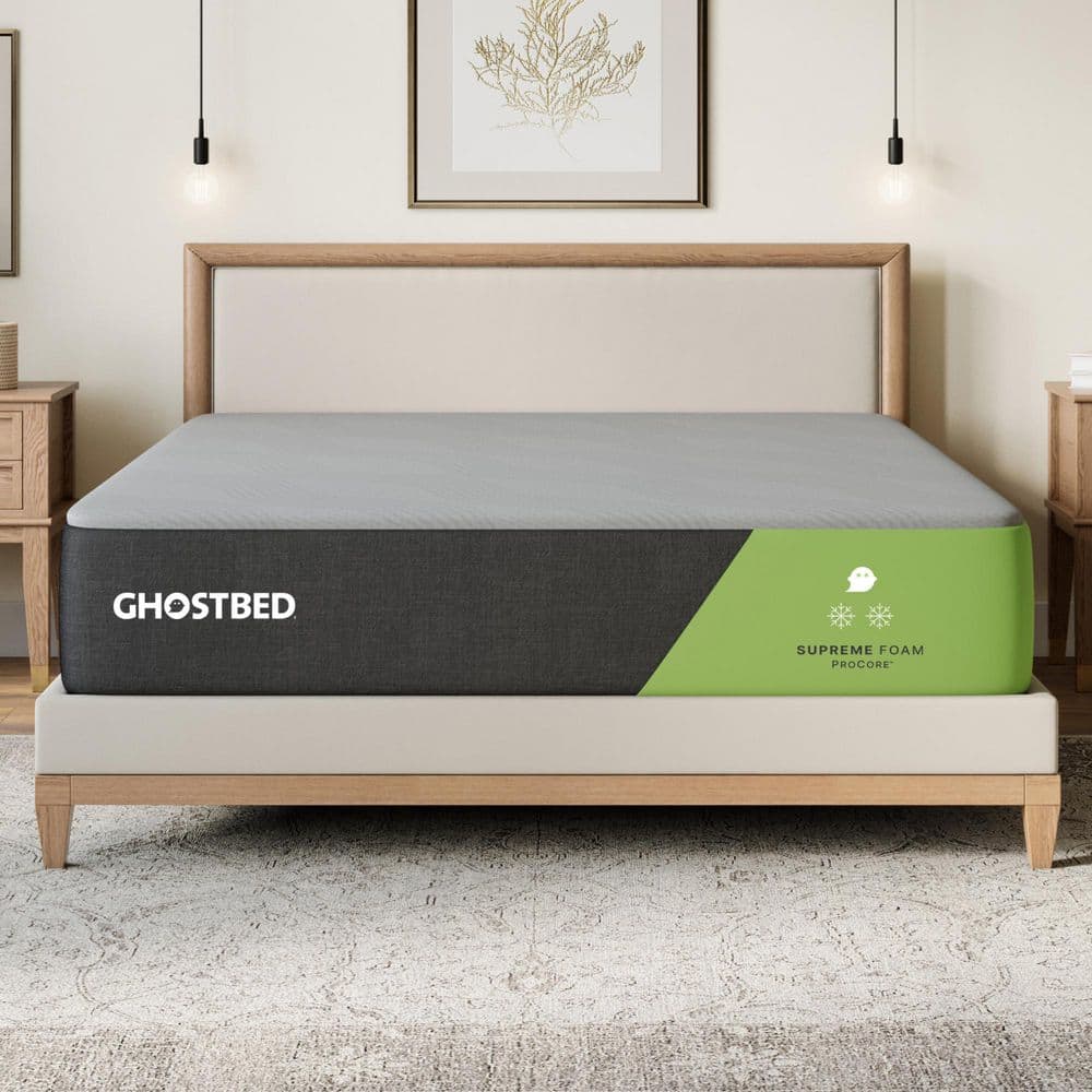 邦楽 GOATBED / FLOAT3SONGS Re-MMS 2025EDITION GhostBed Supreme Queen Medium-Firm Memory Foam 12 in. Bed-in-a-Box