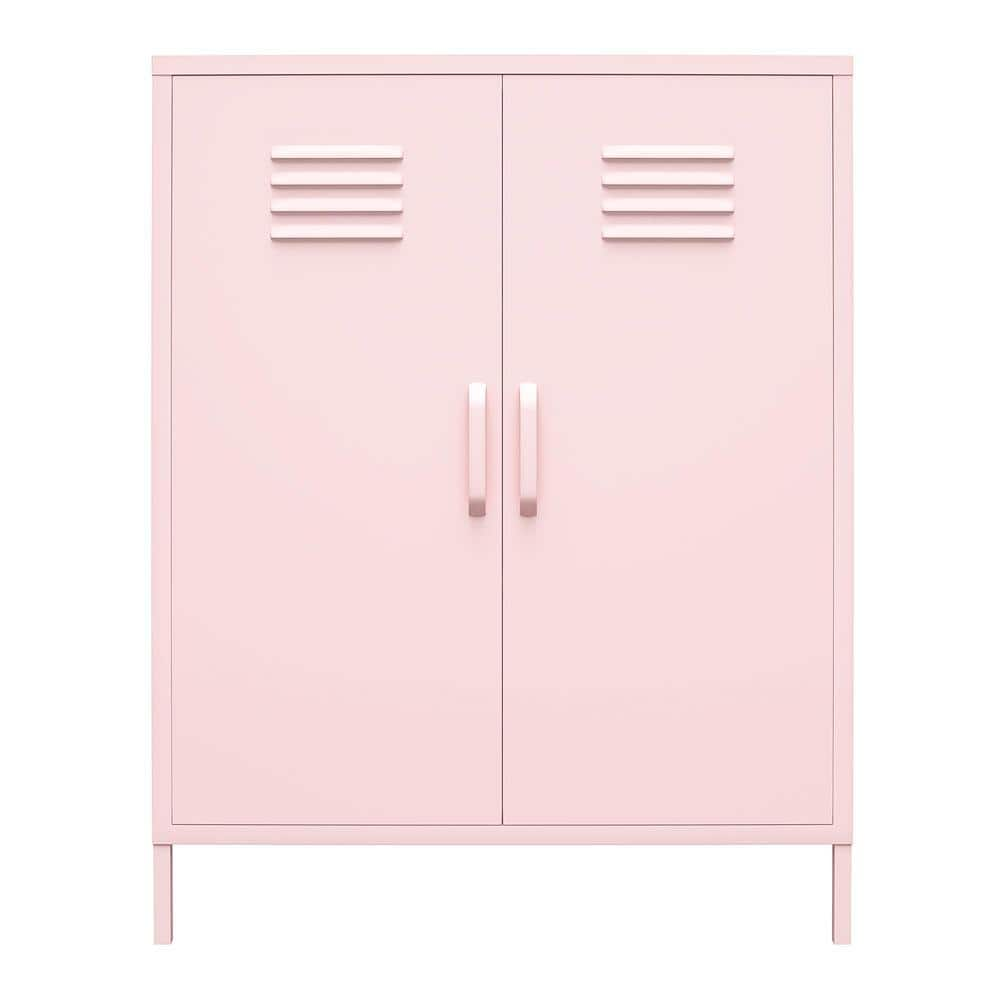 Novogratz Cache Bashful Pink 2-Door Metal Storage Cabinet 3384928COM ...