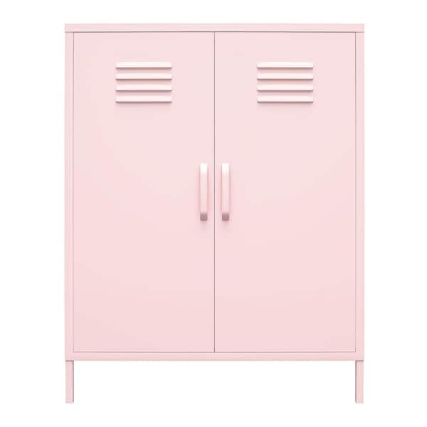 Novogratz Cache Bashful Pink 2-Door Metal Storage Cabinet 3384928COM ...