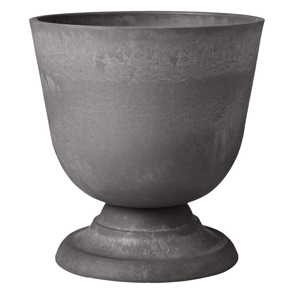 Arcadia 14" Gray Recycled Plastic Stone Planter Urn
