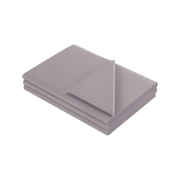 Unbranded Duvet Cover - Fits 10lb Weighted Throw Blankets - 41.5x60.5-inch with Zipper Closure and Ties (Gray)