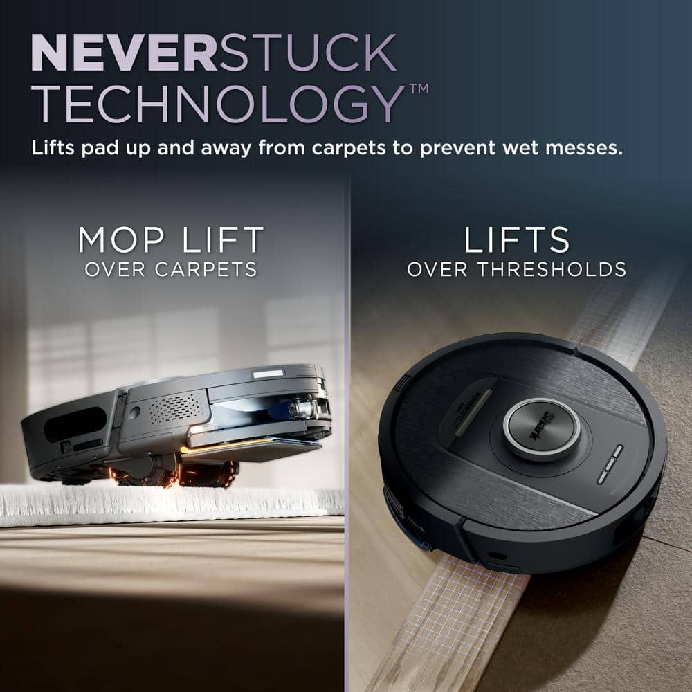 Gaia Gray Cordless 2-in-1 Robot Vacuum and Mop with HEPA Filter