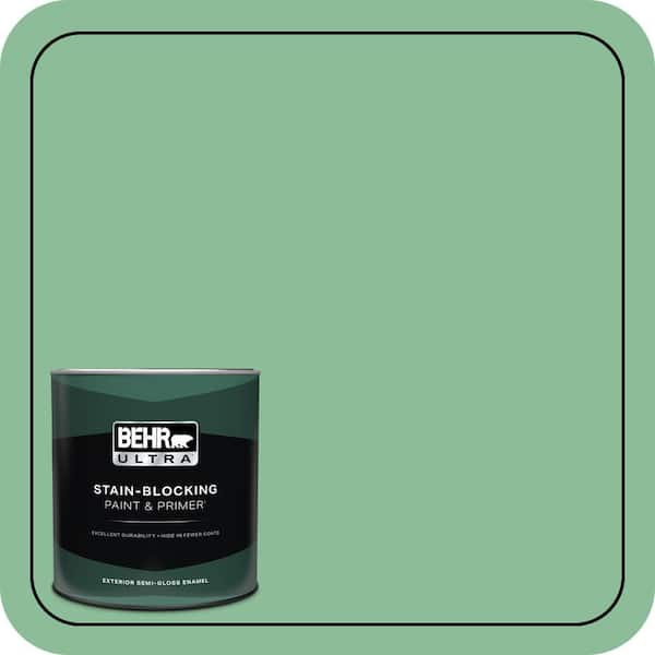 BEHR ULTRA 1 qt. #M410-4 Garden Swing Semi-Gloss Enamel Exterior Paint & Primer