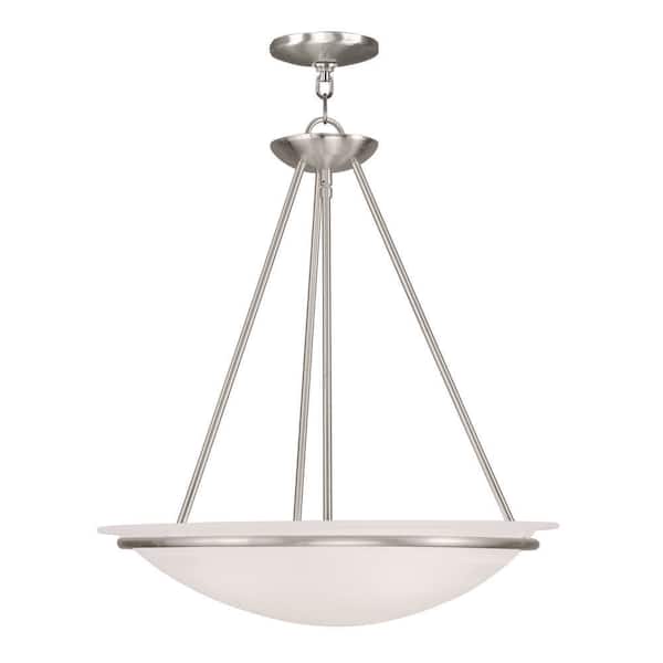 Walcott-3 Light Brushed Nickel Pendant
