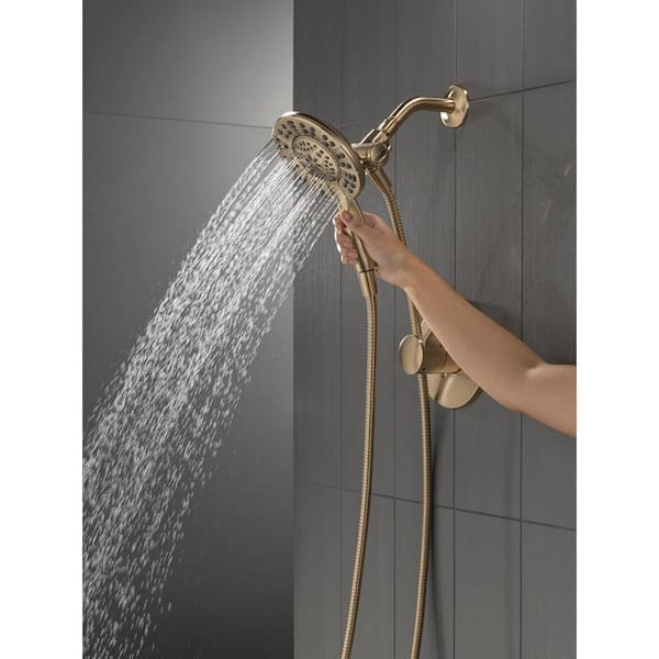 Delta Tetra 17 Series Brushed Nickel Dual-Function Shower Faucet Set with In2ition 2-in-1 Dual Shower Head with HandHeld Spray Combo, Lumicoat Stainless T17289-SS-PR (Valve Not Included Delta Tetra 17 Series Brushed Nickel Dual-Function Shower Faucet Set with In2ition 2-in-1 Dual Shower Head with HandHeld Spray Combo, Lumicoat Stainless T17289-SS-PR (Valve Not Included