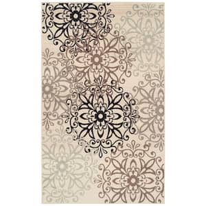 Leigh Beige 8 ft. x 10 ft. Rectangle Abstract Geometric Polypropylene Area Rug