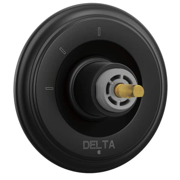 Cassidy 3-Setting 1-Handle Diverter Trim Kit in Matte Black (Valve and Handle Not Included)