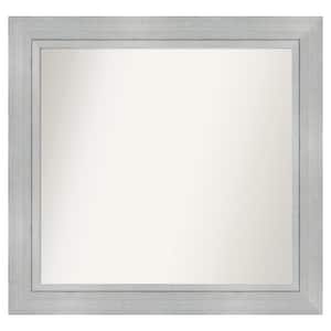 Romano Silver 39.25 in. x 37.25 in. Custom Non-Beveled Wood Framed Batthroom Vanity Wall Mirror