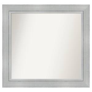 Romano Silver 39.25 in. x 37.25 in. Custom Non-Beveled Wood Framed Batthroom Vanity Wall Mirror