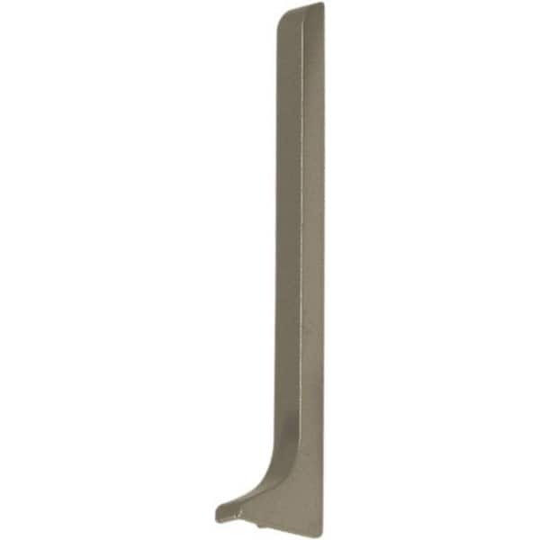 DURAL CONSTRUCT 0 in. D x  0.43 in. W x 0 in. L End Cap right Aluminum Anodized titanium 2 Pcs. Molding and Transition Trim