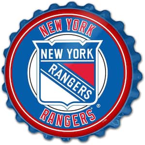 19 in. New York Rangers Plastic Bottle Cap Decorative Sign