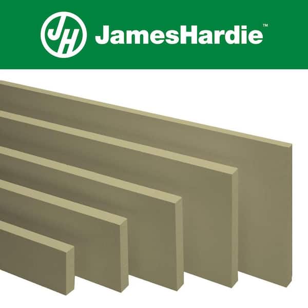 Hardie Trim HZ10 1 in. x 5.5 in. x 12 ft. Primed Smooth Fiber Cement Trim Board