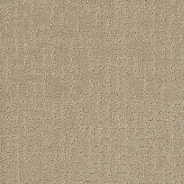 TrafficMaster 8 in. x  8 in. Pattern Carpet Sample - West Springs -Color Canoe