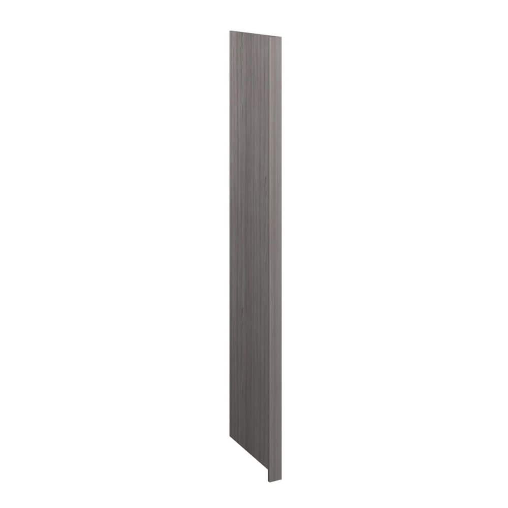 Saratoga Slab 3 in. W x 96 in. H x 24 in. D in Greywood Refrigerator End Pa