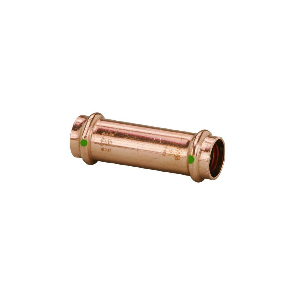 Viega ProPress 1/2 in. Press Copper Extended Coupling No Stop (5Pack