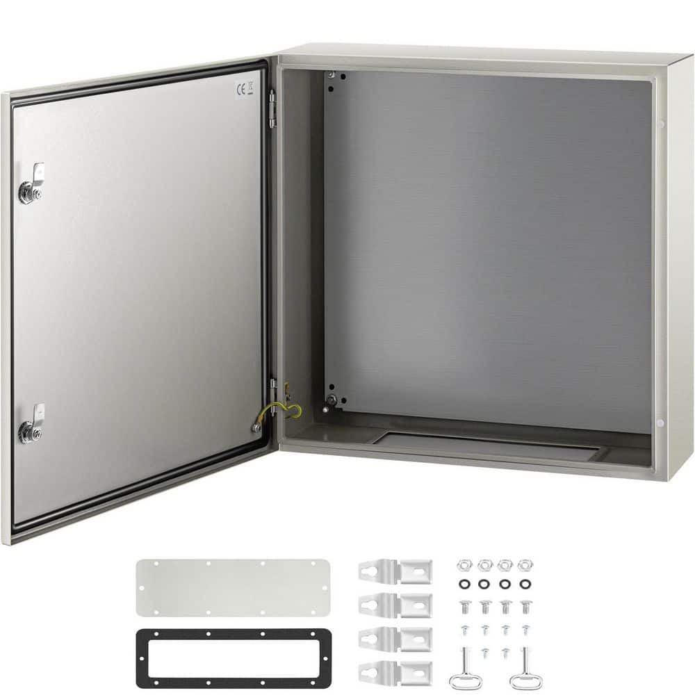 Wall Mount Steel Electrical Enclosure Box 24 x 24 x 8 with Hinged Door and Mounting Plate price history on PriceWatchPro