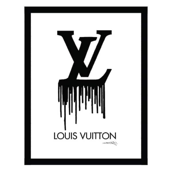 VENICE BEACH Collections Fashion Designer Drip Logo by Fairchild Paris 1-Piece Framed Graphic Print Abstract Poster Art Print 18 in. x 14 in.