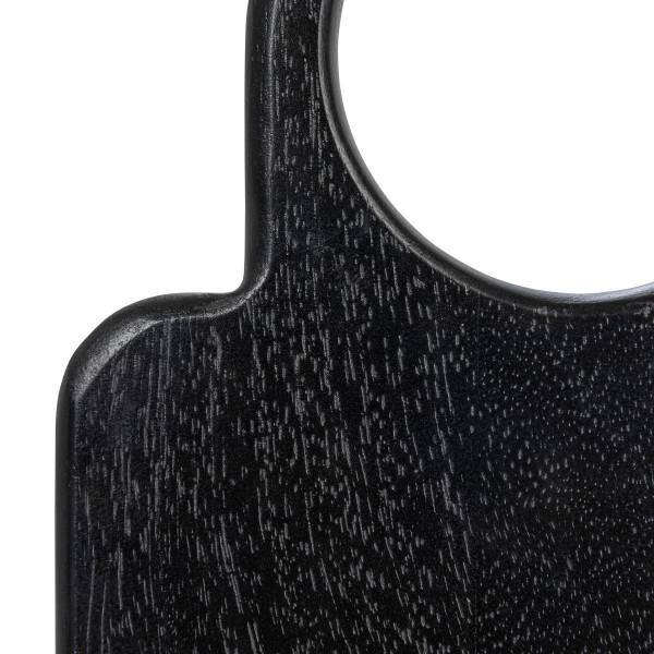 Black Mango Wood Cutting Board with Round Handle