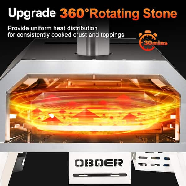 Costway Oven Wood Fire Pizza Maker Grill Outdoor Pizza Oven with Pizza  Stone and Waterproof Cover OP70813 - The Home Depot