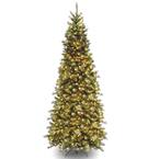 10 ft. Tiffany Fir Slim Tree with Clear Lights
