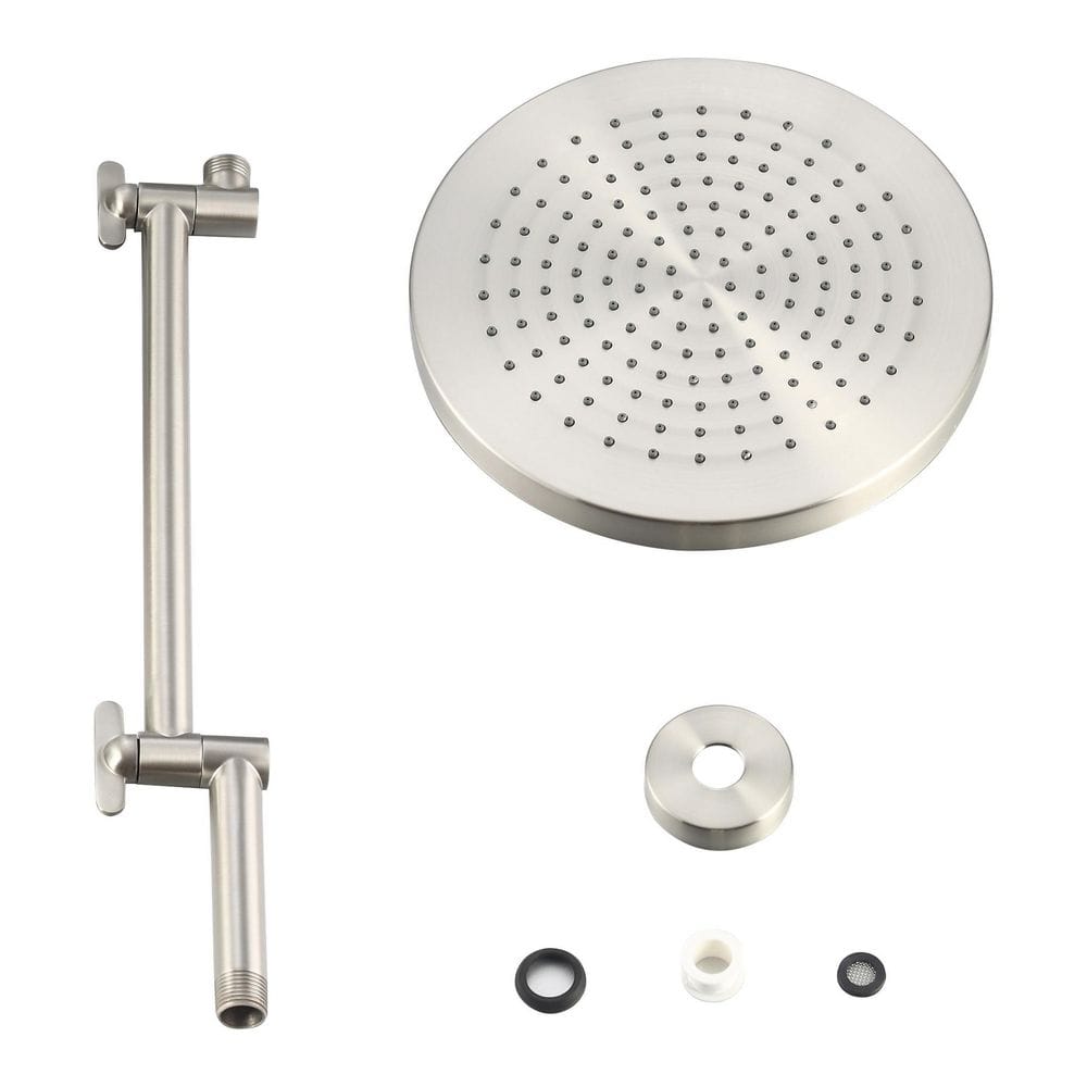 17'' Satin Nickel Adjustable Wall Mounted Shower Arm