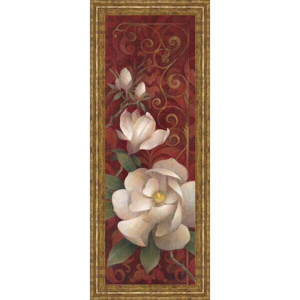 Classy Art 18 in. x 42 in. "Magnolia Melody II" by Elaine Valherbst-Lane Framed Printed Wall Art