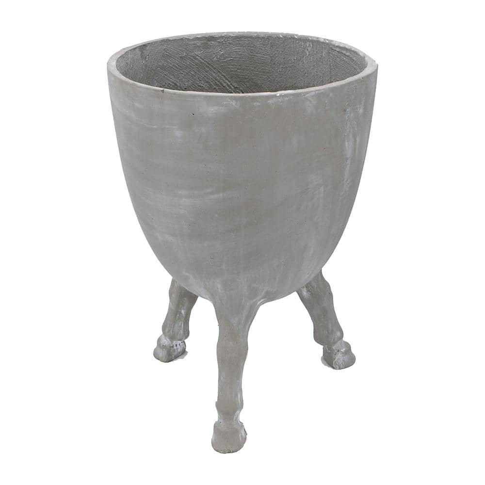 15.7 in. W x 15.7 in. D x 22 in. H Gray Cement Planter with Legs price history on PriceWatchPro
