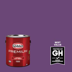 Glidden Premium 1 gal. PPG1176-7 Perfectly Purple Satin Interior