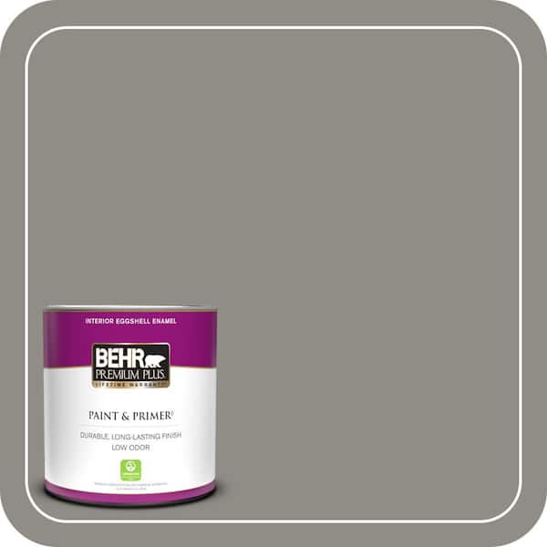 BEHR PREMIUM PLUS 1 qt. #T13-17 Timber Town Eggshell Enamel Low Odor Interior Paint & Primer