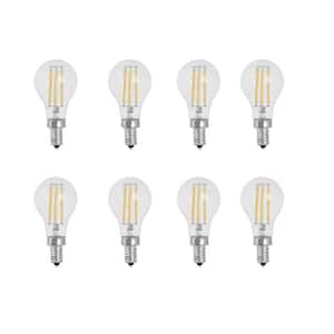 75-Watt Equivalent A15 Candelabra-Base Dimmable Filament Clear Glass LED Ceiling Fan Light Bulb in Daylight (8-Pack)