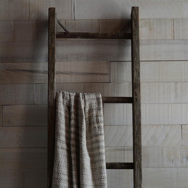 Weaber - 1/2 in. x 4 in. x 4 ft. White Wash Weathered Hardwood Board (8-Piece)