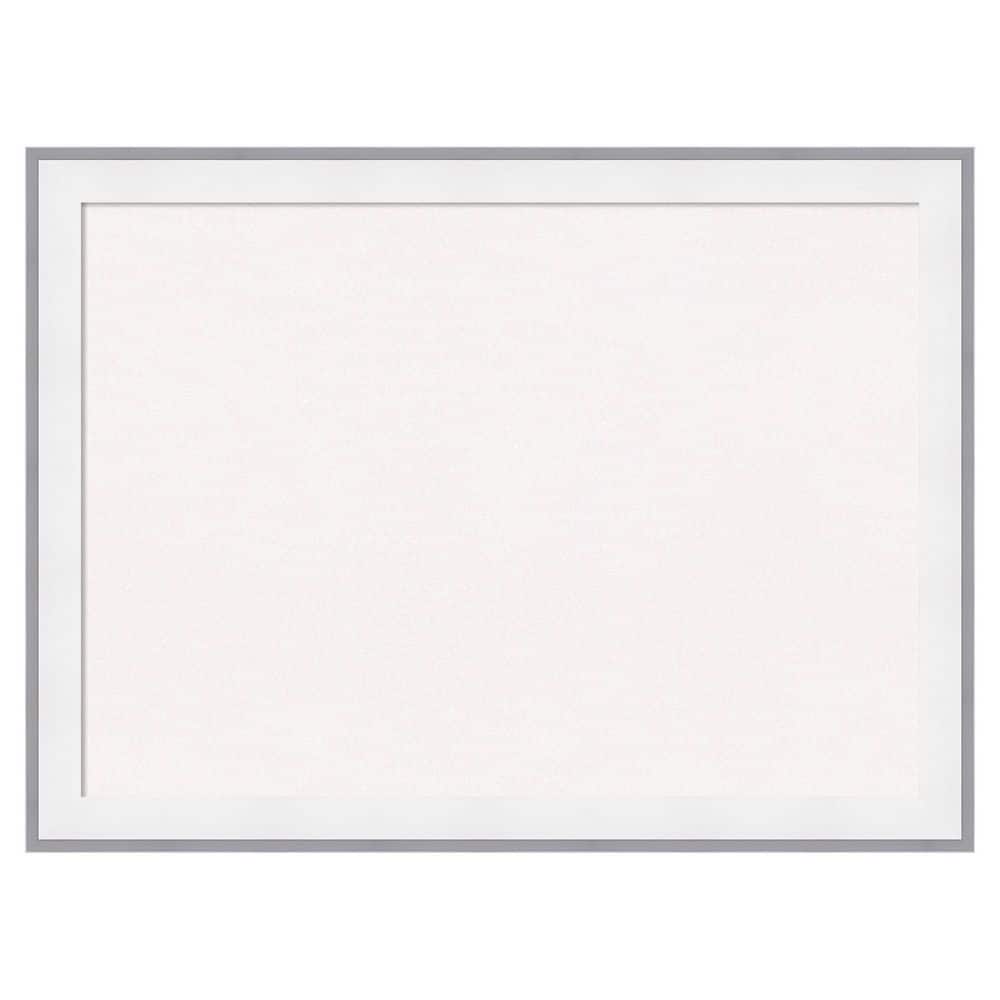 Maya White Silver 31 in. x 23 in. Poly Framed White Cork Memo Board price history on PriceWatchPro