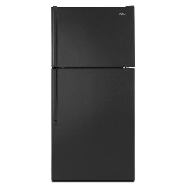Whirlpool 17.6 cu. ft. Top Freezer Refrigerator in Black