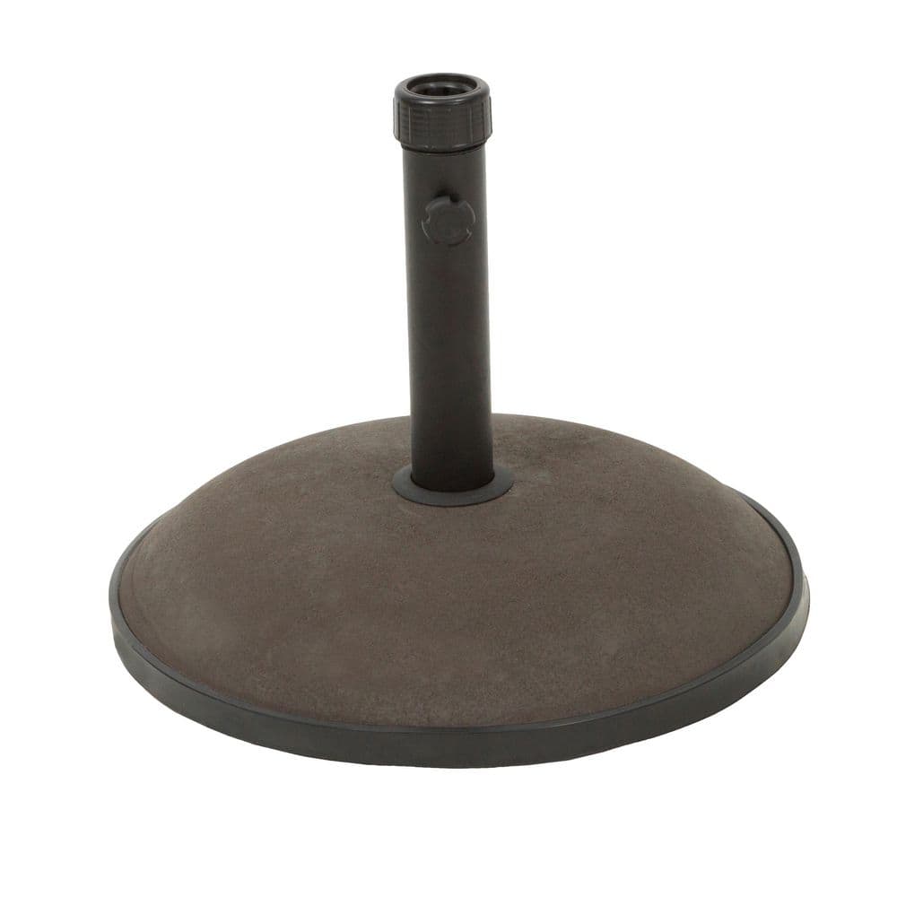 33 lbs. Harrison Concrete Outdoor Patio Umbrella Base in Brown