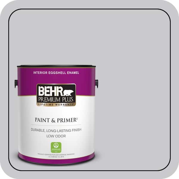 BEHR PREMIUM PLUS 1 gal. #ECC-62-1 Urban Gray Eggshell Enamel Low Odor Interior Paint & Primer
