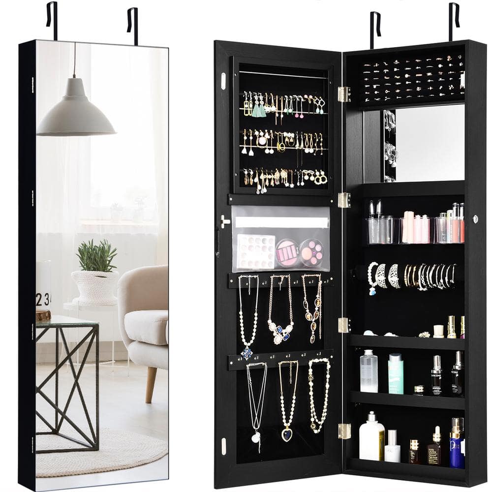 Dropship Wall Mount And Over The Door Jewelry Cabinet Mirrored Furniture Jewelry  Box Mirror Cabinet Boxes For Jewelry to Sell Online at a Lower Price