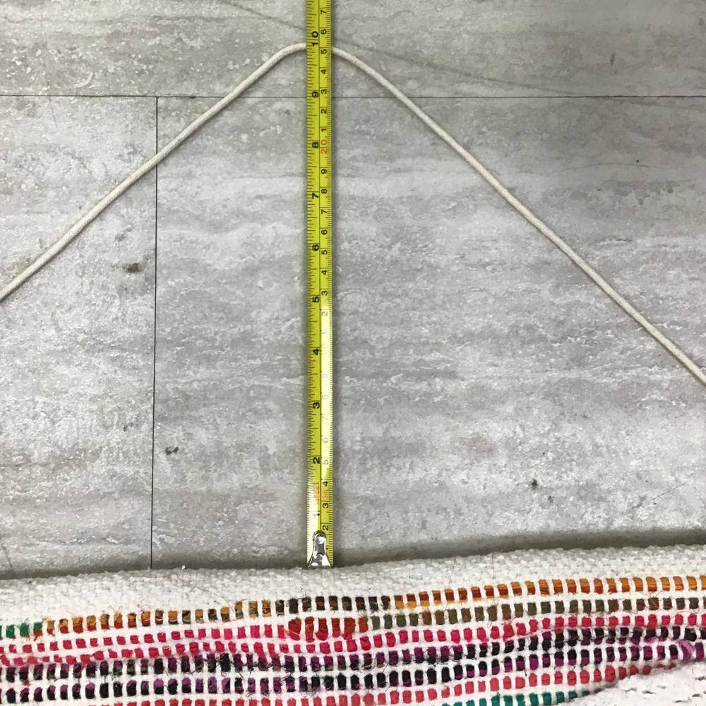 Boho Chindi Multicolor Woven Wall Hanging with Fringe