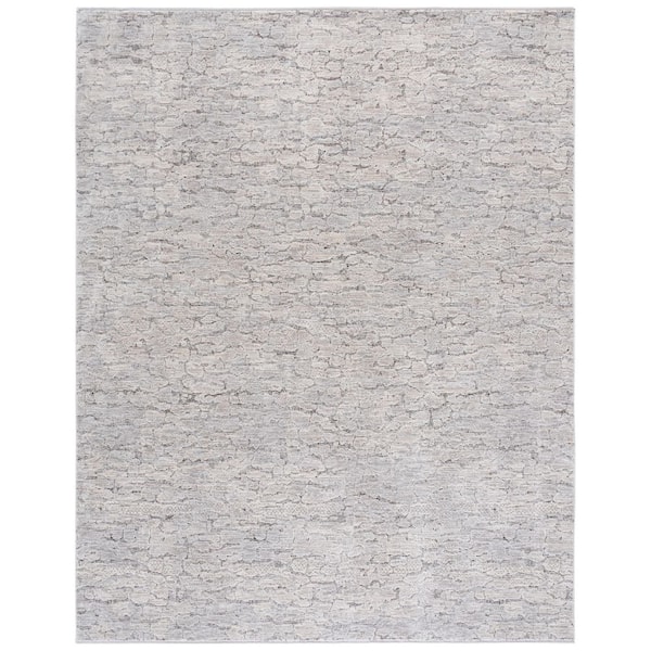 Garnet 9 ft. x 12 ft. Gray/Ivory Abstract Area Rug