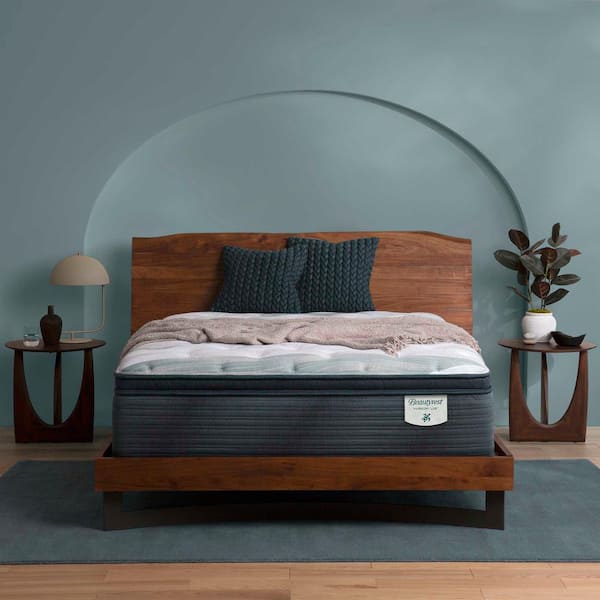 Beautyrest Harmony Lux Anchor Island Twin Medium 14.75 in. Standard Profile Mattress Set