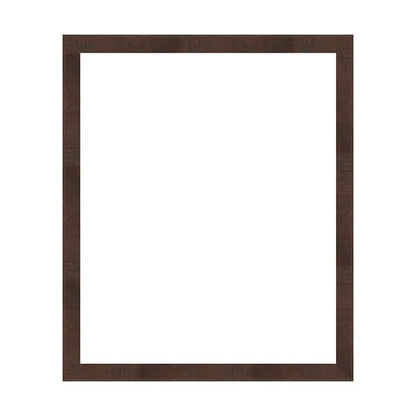 Amanti Art Mirror Makeover Wildwood Brown Narrow 31.25 in. W x 37.25 in. H Bathroom Mirror Frame Border Kit-Fits a 30 x 36 Mirror