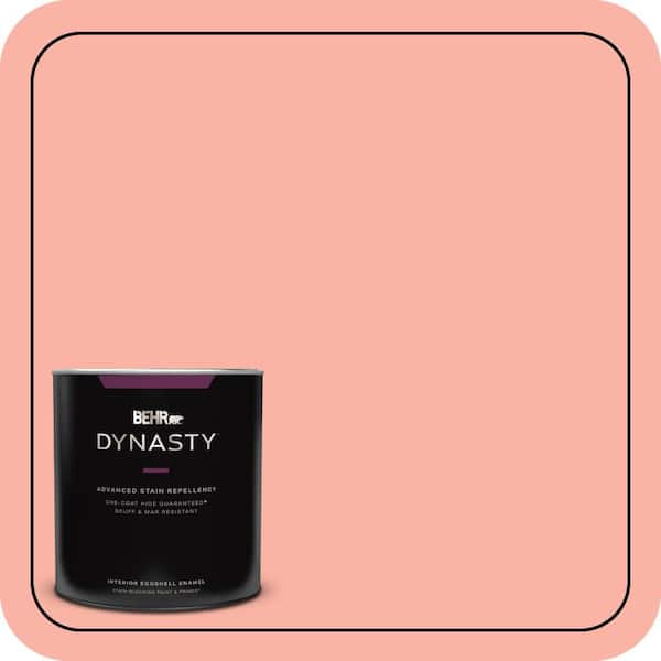 BEHR DYNASTY 1 qt. #180A-3 Just Blush Eggshell Enamel Interior Stain-Blocking Paint and Primer