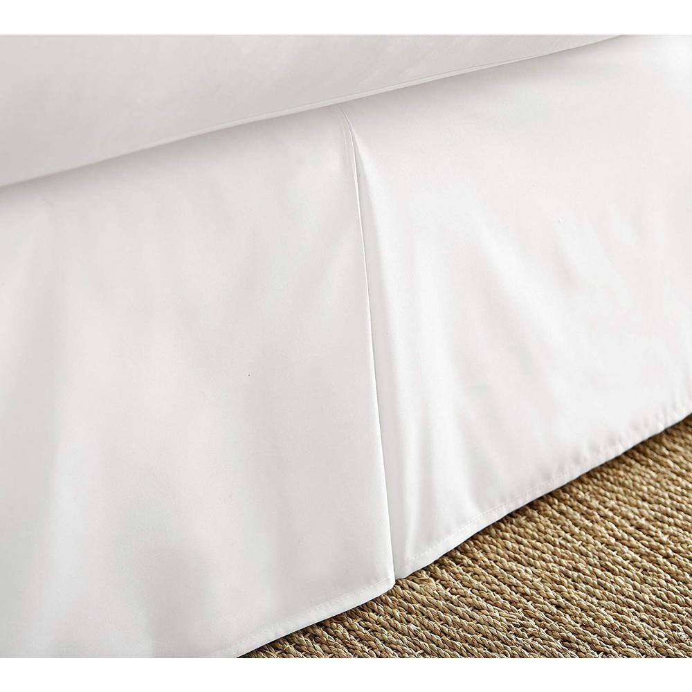Becky Cameron 14 in. White Solid Queen Bed Skirt IEH-BDSK-Q-WH - The Home  Depot