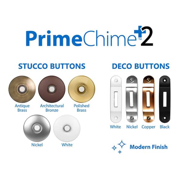NICOR PrimeChime Plus 2 Video Compatible Wired Door Bell Chime Kit