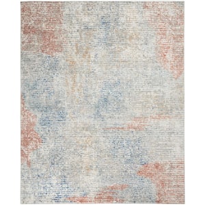 Concerto Ivory/Multi 7 ft. x 10 ft. Abstract Contemporary Area Rug
