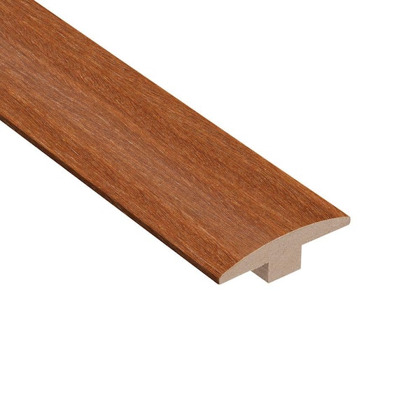 HOMELEGEND Matte Light Cumaru 3/8 in. Thick x 2 in. Wide x 78 in. Length T-Molding