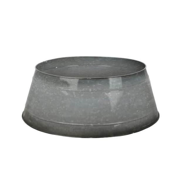 Home Accents Holiday Galvanized Metal Tree Collar U151695G The Home Depot